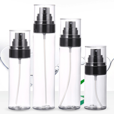 زجاجات بخاخ العطور الفارغة PET 50 مل و 100 مل و 150 مل بدون تسرب